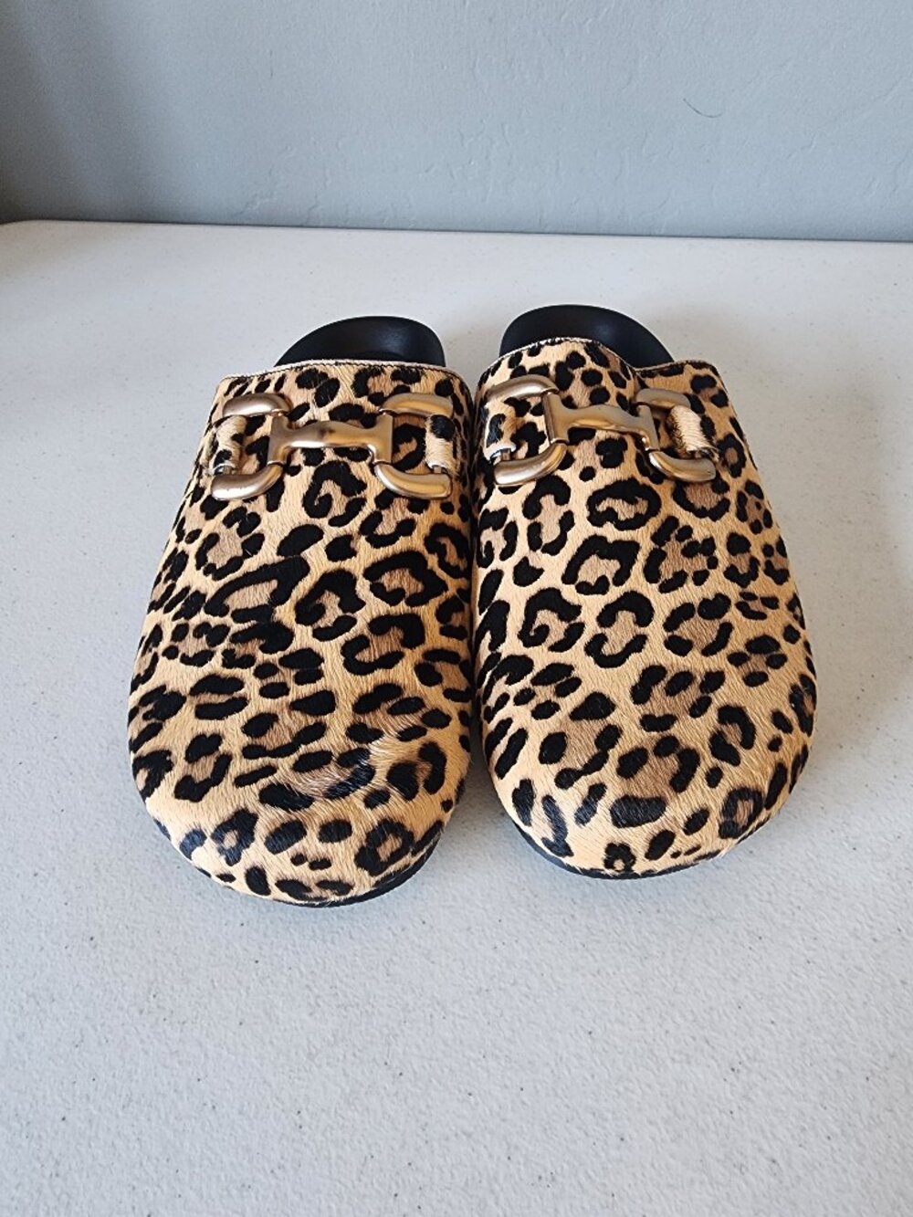 Shu Shop Leopard Clogs "NEW" - Picture 4 of 16
